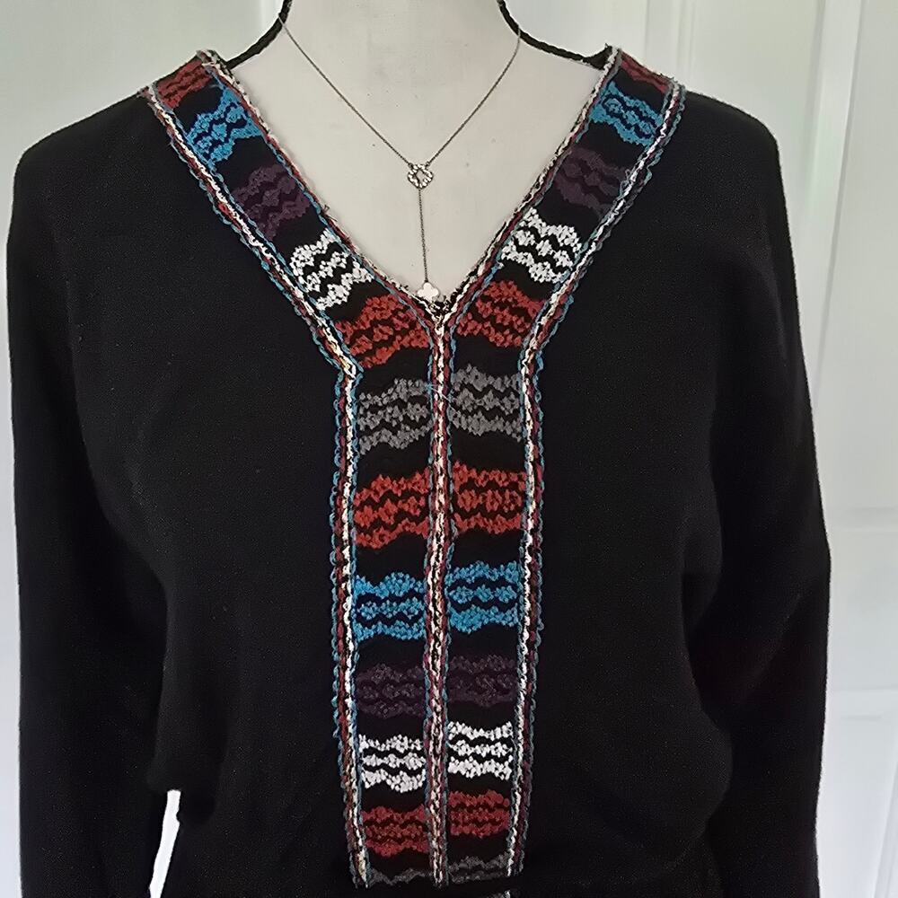 Artisan de Luxe Embroidered Maxi Dress S Black artisan to wear Resort Festival - Picture 4 of 12